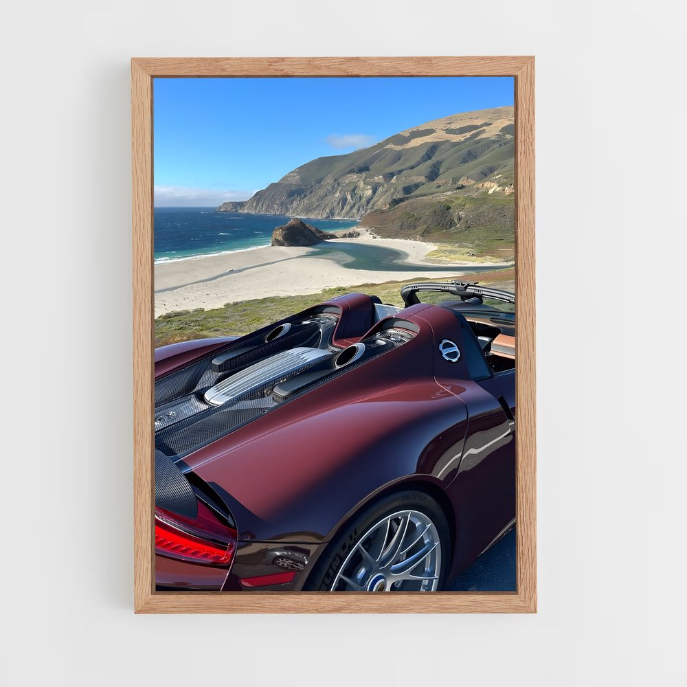 Poster spyder fascinant – affiche Porsche (vue 4)